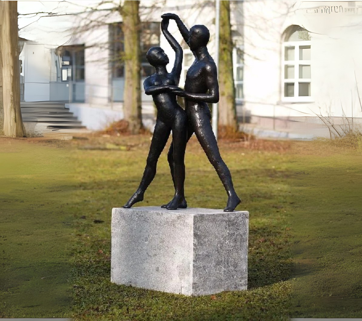 Bronzen beeld huwelijk